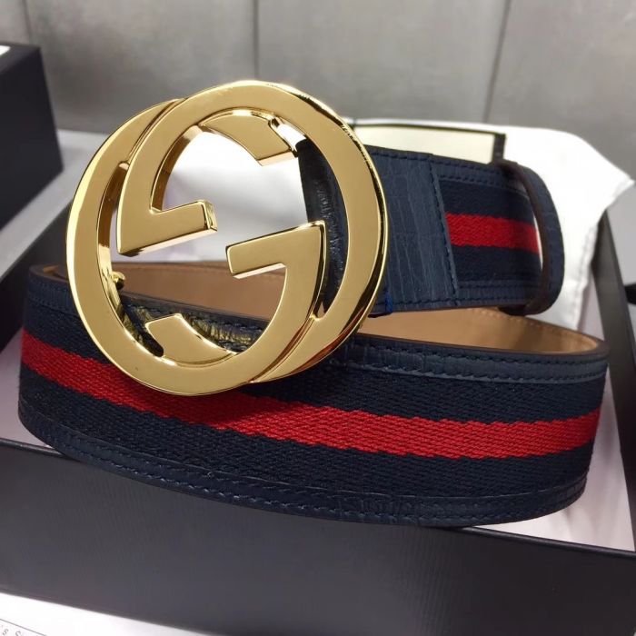 Buy Replica Gucci 40MM Web Belt With G Gold Buckle 002 - Buy Designer ...