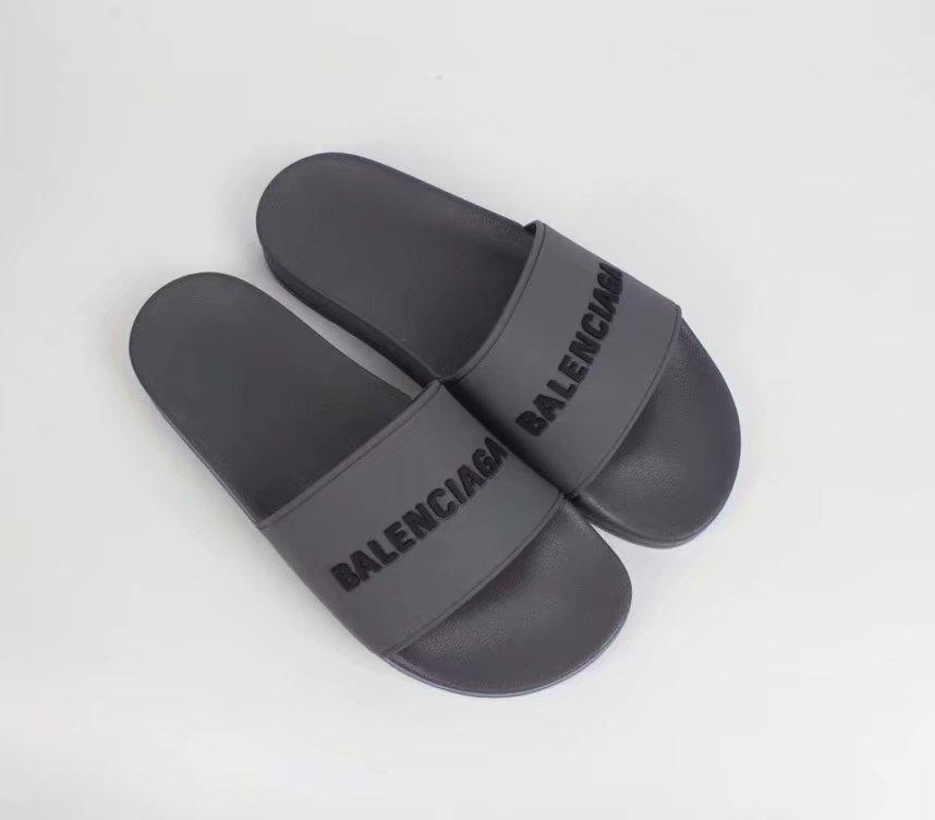 Buy Replica Balenciaga Pool Slide Sandal Grey And Black - Buy Designer ...