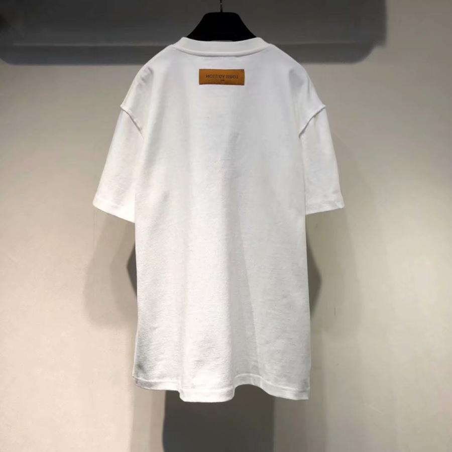 Buy Replica Louis Vuitton White Logo Printed T-Shirt - Buy Designer ...