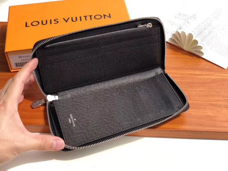Buy Replica Louis Vuitton Zippy Wallet Vertical M62295 Monogram Eclipse ...