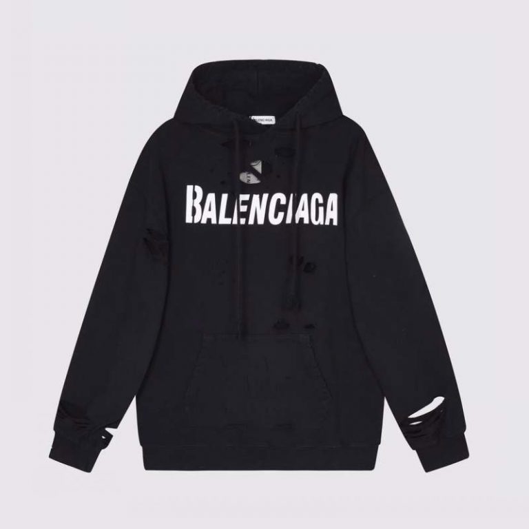 balenciaga destroyed hoodie