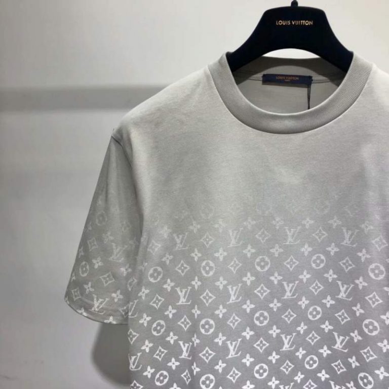 Buy Replica Louis Vuitton Gradient Monogram T-Shirt In Gray - Buy ...