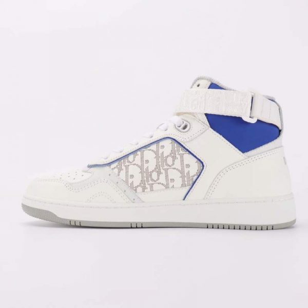 Buy Replica Christian Dior B27 High Top Smooth Calfskin Sneaker In Blue ...