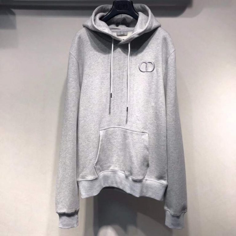 Buy Replica Christian Dior CD Icon Hoodie In Grey - Buy Designer Bags ...