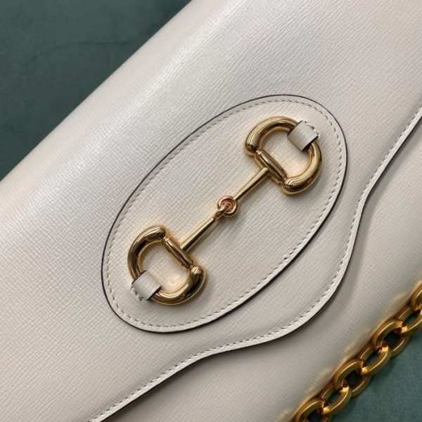 Buy Replica Gucci Horsebit 1955 small bag 677286 White leather - Buy ...