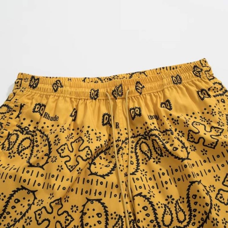 Buy Replica Rhude Signature Swim Shorts Yellow - Buy Designer Bags ...