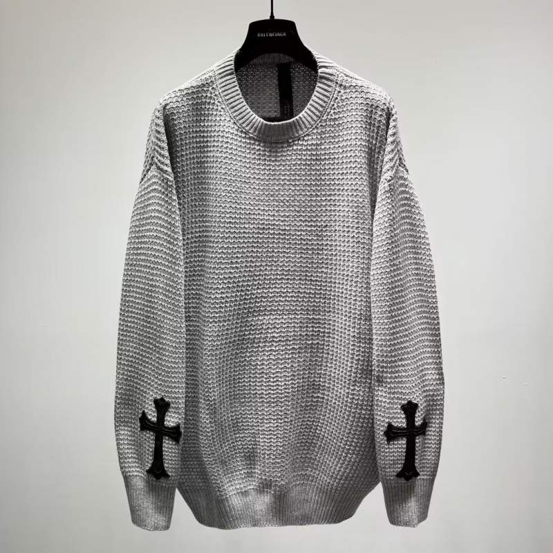 Buy Replica Chrome Hearts Cross Sweater Gray - Buy Designer Bags ...