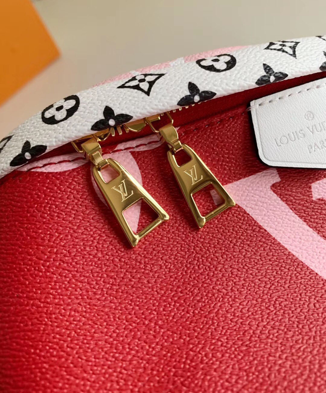 Buy Replica Louis Vuitton Bumbag M44575 Monogram Giant Red Pink - Buy Designer Bags, Sunglasses ...