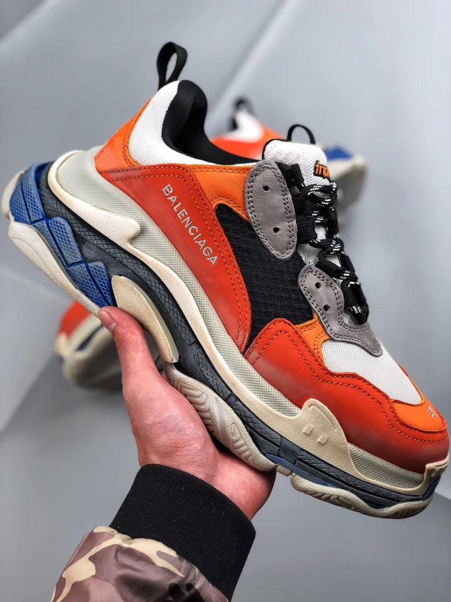 Buy Replica Balenciaga Triple S Sneaker White/Orange - Buy Designer ...