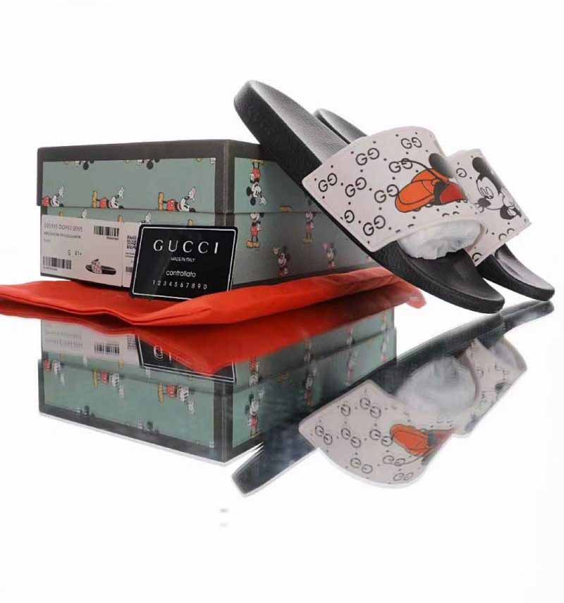 Buy Replica Gucci  x Disney Mickey  Mouse print Slide 