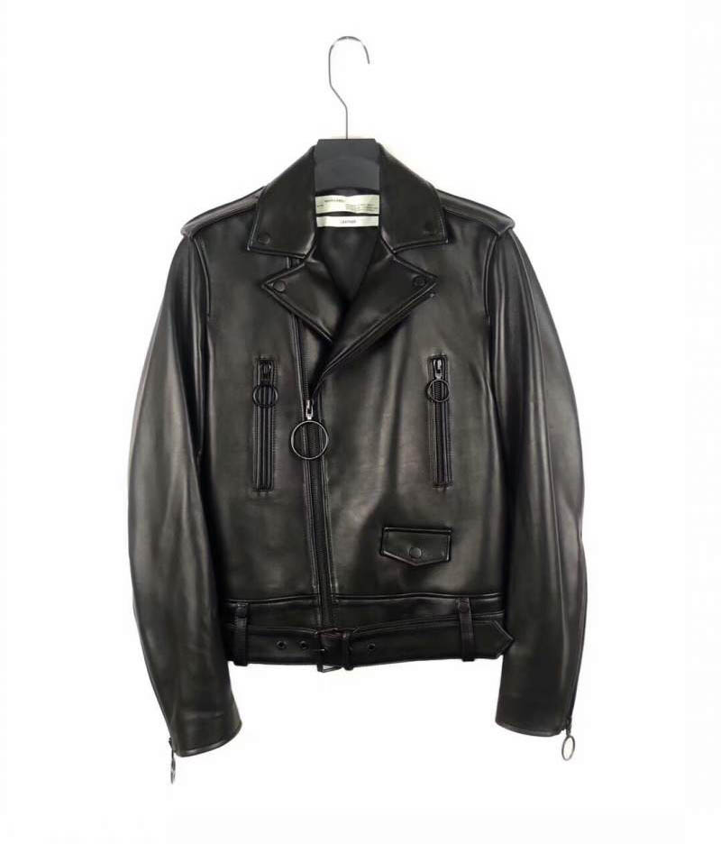 Buy Replica Off-White Arrows Leather Jacket Black - Buy Designer Bags ...